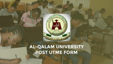 AUK Post UTME Form