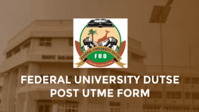 FUD Post UTME Form