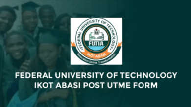 FUTIA Post UTME Form
