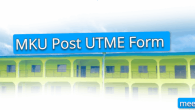 MKU Post UTME Form