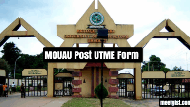 MOUAU Post UTME Form