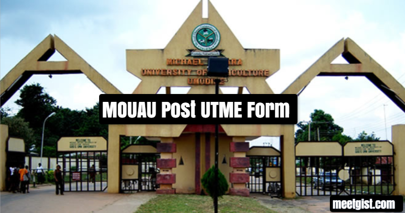 MOUAU Post UTME Form