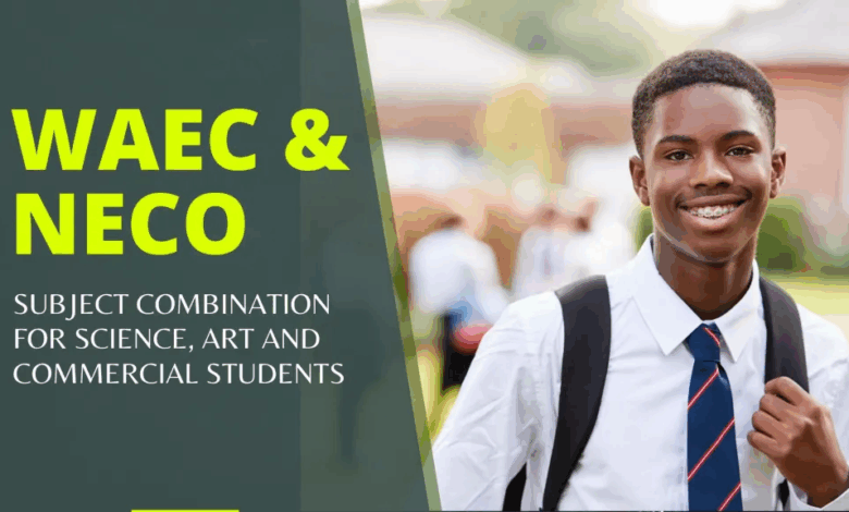 NECO Subjects and Combinations