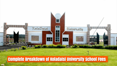 Koladaisi University school fees